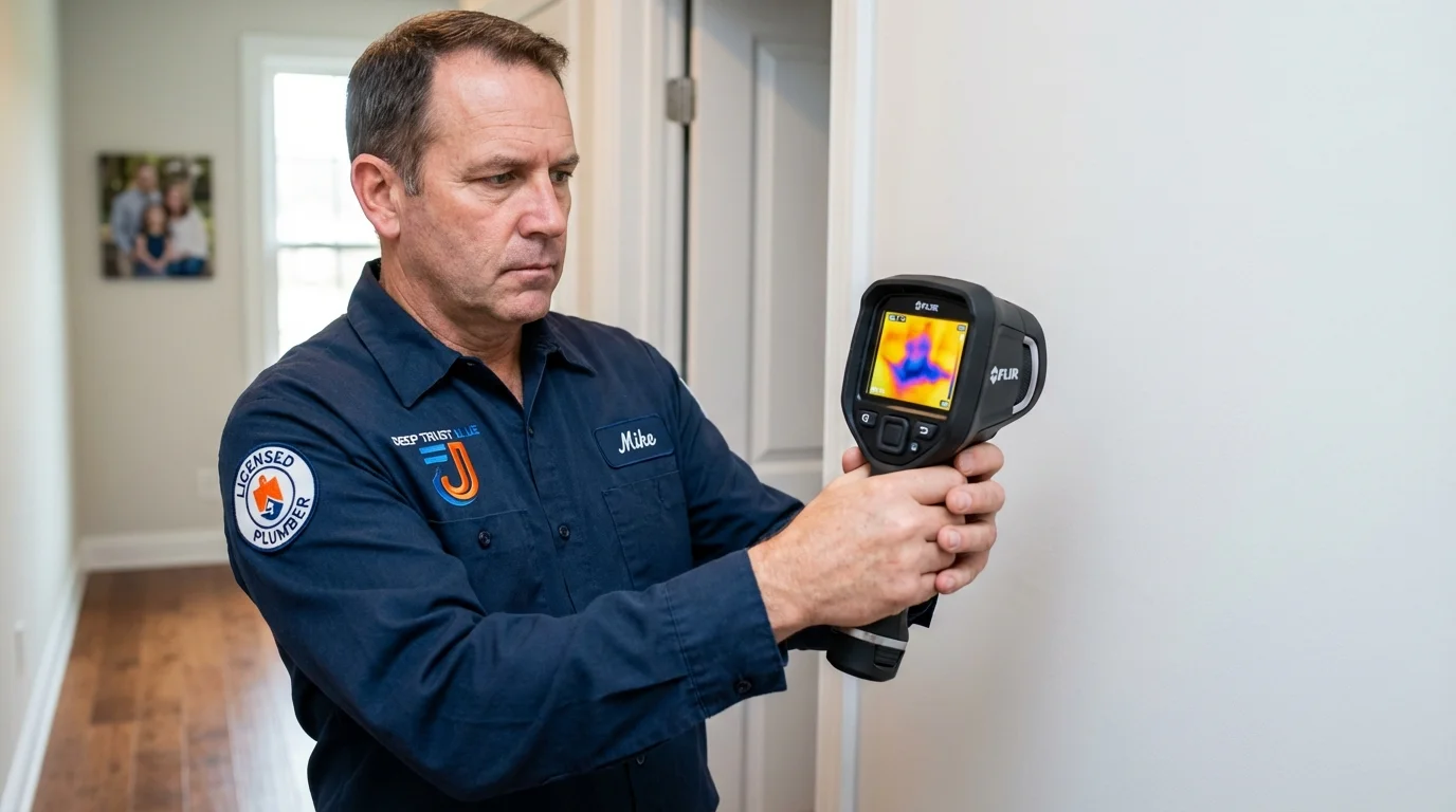 Thermal imaging leak detection by Johns Plumbing LLC in Black Lick
